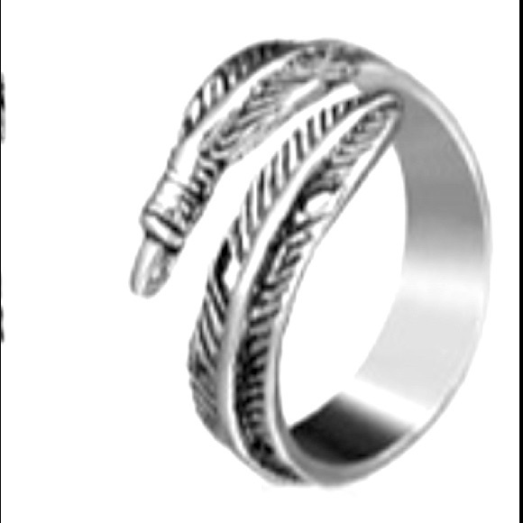 Vintage-Style Punk Filigree Wrap Around Leaf Silver Alloy Adjustable Ring H231 - Picture 2 of 16